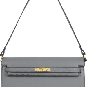 Women’s Vegan Leather Underarm Shoulder Bag with Adjustable Straps